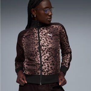 Puma Leopard Print Track Jacket